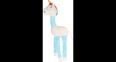 Flamingo - Hondenspeelgoed RASHA Eenhoorn - Blauw - 52 x 20.5 x 7.5 cm