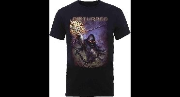 Disturbed - Vortex Colours Heren T-shirt - L - Zwart