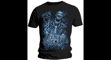 Avenged Sevenfold - Chained Skeleton Heren T-shirt - XL - Zwart