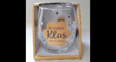 Water- wijnglas De leukste KLAS van de wereld dankzij jou