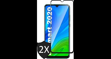 Screenprotector geschikt voor Huawei P Smart 2020 - Full Screen Protector Glas - 2 Stuks