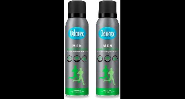 2 x Odorex Men - Deodorant Spray - Fresh Protection - Sportief & Fris - 150 ml - Voordeelverpakking - 2 stuks