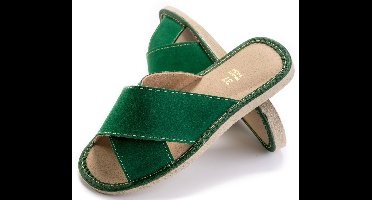 Damespantoffels Maximus Groen Maat 38 - Comfort & Stijl