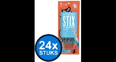 24x Schesir - Kattensnack - Zalm - 6x15g