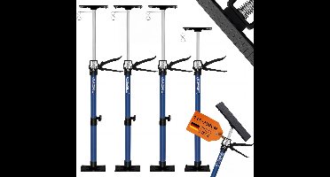 Deuba Plafondsteun Staal 4 Stuks – 115 tot 290cm/tot 30kg – Blauw