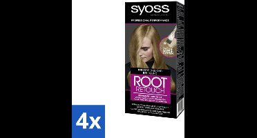 Syoss - Haarverf - Root Touch-up - BR1 Middenblond - 1 Haarkleuring - Voordeelverpakking - 4 stuks