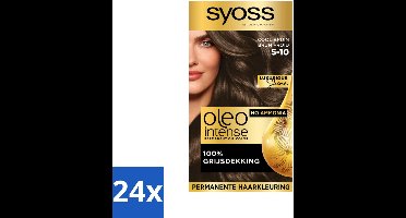24 x SYOSS - Oleo Intense 5-10 - Haarverf - Permanente Haarkleuring - Cool Bruin - Langdurige Kleur - Permanente Haarkleuring - Haarkleur - Koele Bruine Haarkleur - Haarkleuring Zonder Ammoniak - Arganolie