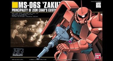 GUNDAM - HGUC 1/144 MS-06S Zaku II Mobile Suit - Model Kit