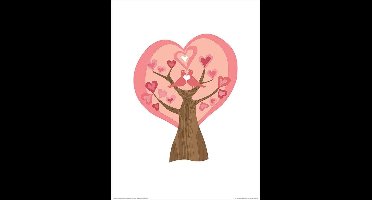 Kunstdruk Valentina Ramos - Tree of Love 30x40cm