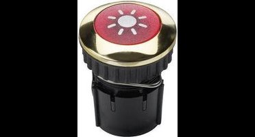 Grothe 63042 Belknop 1-voudig Goud 12 V/1,5 A