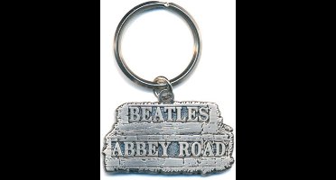 The Beatles - Abbey Road Sign In Relief Sleutelhanger - Zilverkleurig