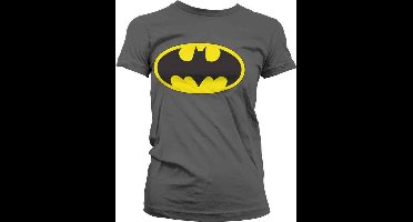 DC Comics Batman Dames Tshirt -XL- Signal Logo Grijs
