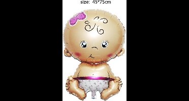 Baby Folie Ballon Roze | Baby Shower|