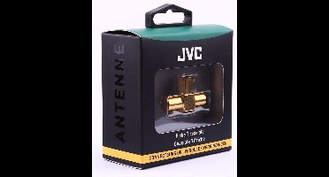 JVC antennekabel COAXIAL ADAPTOR T 1 X FEMALE / 2 X MALE GOLD