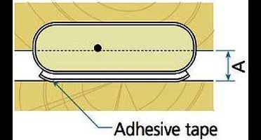 Q-Lon 3126 tochtstrip zelfklevend plat per 7M grijs