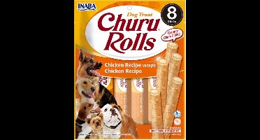 Inaba Churu Rolls Chicken Wraps 8x12 g - Hondensnacks - Kip