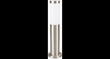 PROLIGHT tuinpaal - E27 max 20W spaarlamp - IP44 - inox