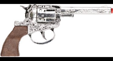 Gonher Cowboy speelgoed revolver - voor 100 schots plaffertjes - metaal - verkleed pistool