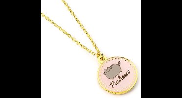 The Carat Shop - Pusheen de kat roze naam ketting