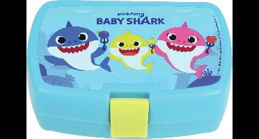 Baby Shark Lunchbox - 16 x 11 x 5 cm - Blauw