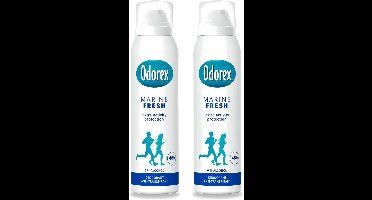 2 x Odorex - Deodorant Spray - Marine Fris - Verfrissend - 150 ml - Voordeelverpakking - 2 stuks