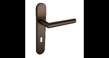 Lavuzo Mantua deurkruk brons met afgerond schild SL72