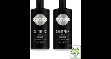 2 x Syoss Salonplex Shampoo - Shampoo - Bescherming - 440 ml - Grootverpakking - Shampoo Haar Bescherming - Salonplex Shampoo - Haar Herstel - Gekleurd Haar Bescherming - Haarkleur Behoud