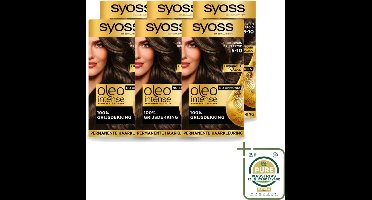 6 x SYOSS - Oleo Intense 5-10 - Haarverf - Permanente Haarkleuring - Cool Bruin - Langdurige Kleur - Haarverf - Permanente Haarkleuring - Cool Bruin - Haarkleur - Haarverf Zonder Ammoniak