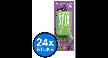 24x Schesir - Kattensnack - Eend - 6x15g