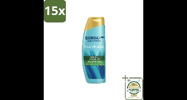 15 x Head & Shoulders - Shampoo - DermaXpro - Kalmeert - 225ml - Wasstrips - Kalmerend Shampoo - Anti-roos Shampoo - Droge Hoofdhuid - Jeukende Hoofdhuid - Roosverzorging