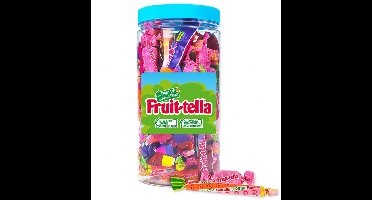Fruit-tella Chewy Mix 600g - snoeppot met uitdeelzakjes - snoepzakjes voor verjaardagsfeestjes