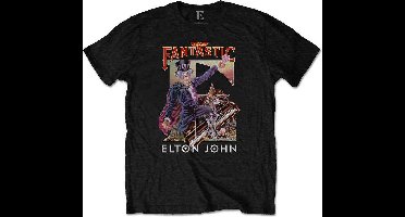 Elton John - Captain Fantastic Heren T-shirt - M - Zwart