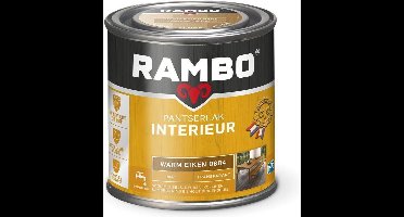 Rambo Pantserlak Interieur - Transparant Mat - Houtnerf Zichtbaar - Warm Eiken - 0.75L