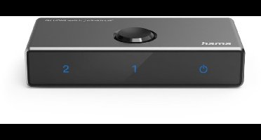 Hama 8K HDMI-Switch Bidirectional 1in2 Out/2in1 Out Zwart