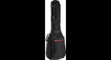 MUSIC STORE "Deluxe" Gigbag E-gitaar zwart/rood Logo - Tas voor elektrische gitaren