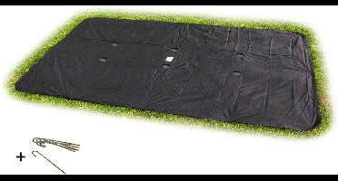 EXIT Groundlevel Trampoline Afdekhoes 275x458cm - Trampoline Beschermhoes - Weerbestendig - Rechthoekig - Afdekzeil