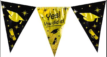 Vlaggenlijn | Set á 3 stuks | Dubbelzijdig | You did it!