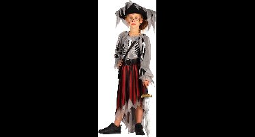 Piraat Kostuum - Ghost Bride - Meisjes - Halloween Kostuum - Maat 98/104