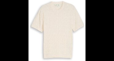 Tom Tailor - Gebreide trui met ribbelstructuur - Maat L - Gardenia White
