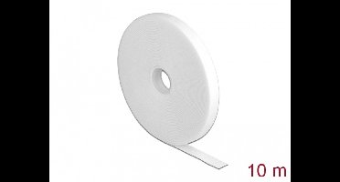 Delock Hook-and-loop tape on roll L 10 m x W 13 mm white