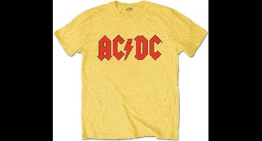 AC/DC - Logo Kinder T-shirt - Kids tm 12 jaar - Geel