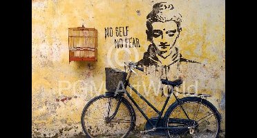 Kunstdruk Edition Street - No self no fear 50x70cm
