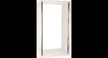 MUSIC STORE Studiorack 20HE berk MP bouwpakket, wit, recht - Studio racks