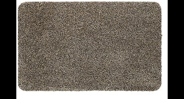 Hamat Aquastop Granite 100 x 120 cm - Wasbare Droogloopmat - Schoonloopmat Binnen - Katoen/Polyester - 30°C