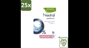 25 x Neutral - Waspoeder - Gekleurde Was - Gevoelige Huid - 0% Parfum & Kleurstof - 18 Wasbeurten - Wasstrips - Gevoelige Huid - Waspoeder - 0% Parfum - Kleurstofvrij - Waspoeder Voor Gekleurde Kleding