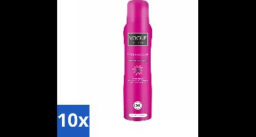 10 x Vogue Women - Extravagant - Parfum Deodorant - 150 ml - Parfum Deodorant - Fruitige Geur - Bloemige Geur - 24 Uur Bescherming - Zweetbescherming