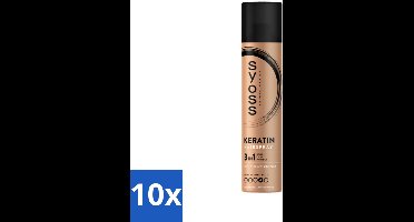 Syoss - Keratin - Haarspray - Versterkt & Fixeert - 300 ml - Bulkverpakking - 10 stuks
