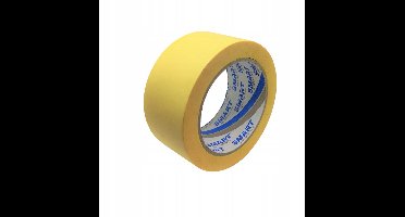 Afplaktape 48 mm x 50 m - Geel, hoge kwaliteit voor schilderwerk