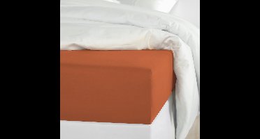 De Witte Lietaer Hoeslaken Olivia Caramel - 90 x 200/220 x h 30 - Katoen Satijn