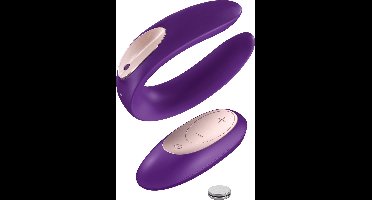 Koppelvibrator "Partner Plus Remote" | radioafstandsbediening | partnervibrator met 10 vibratieprogramma's | krachtige motor met accutechnologie | waterdicht